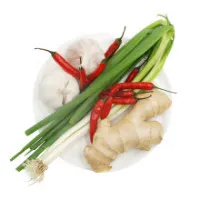 Scallions, Ginger, Garlic, Peppers